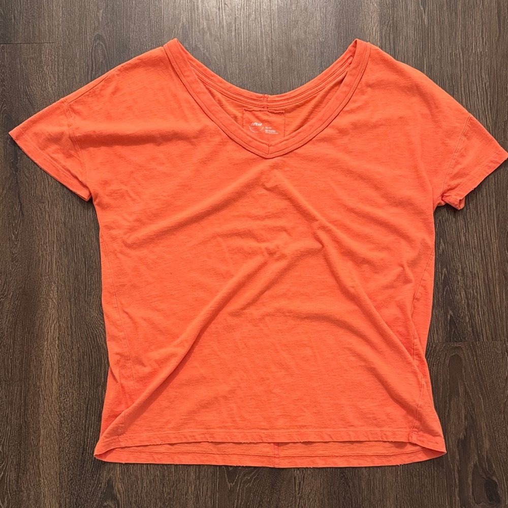 Aerie Oversized Short Sleeve Tee in Orange